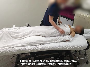 Young Indian college student gets the unforgetable first massage